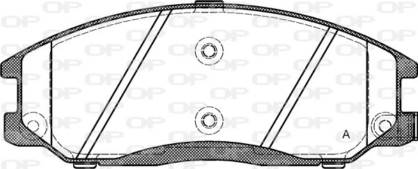 OPEN PARTS Комплект тормозных колодок, дисковый тормоз BPA0771.02